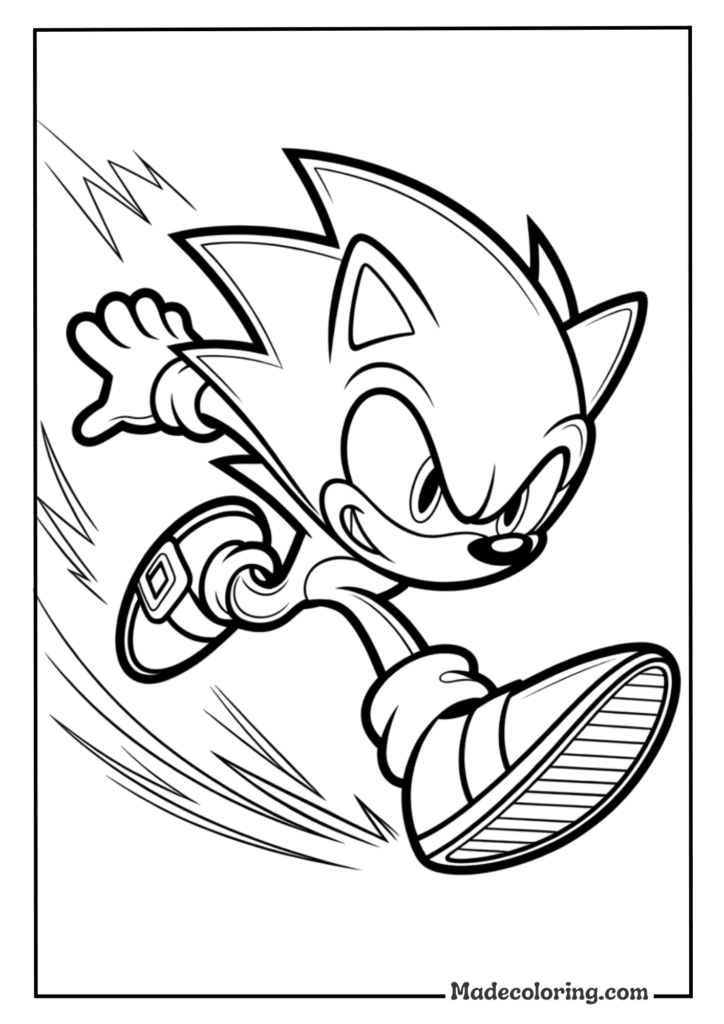 Sonic Running Fast