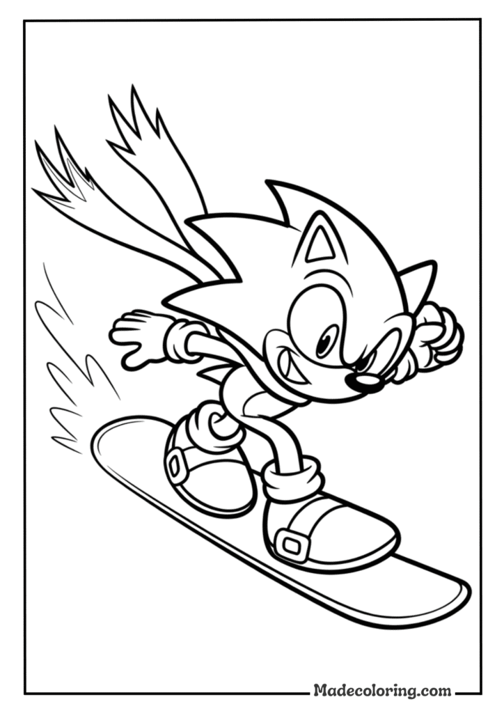 Sonic Snowboarding Winter