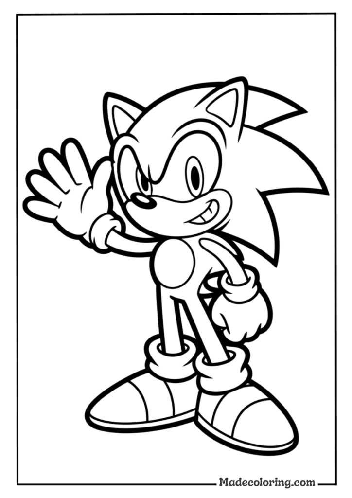 Sonic Waving Hello