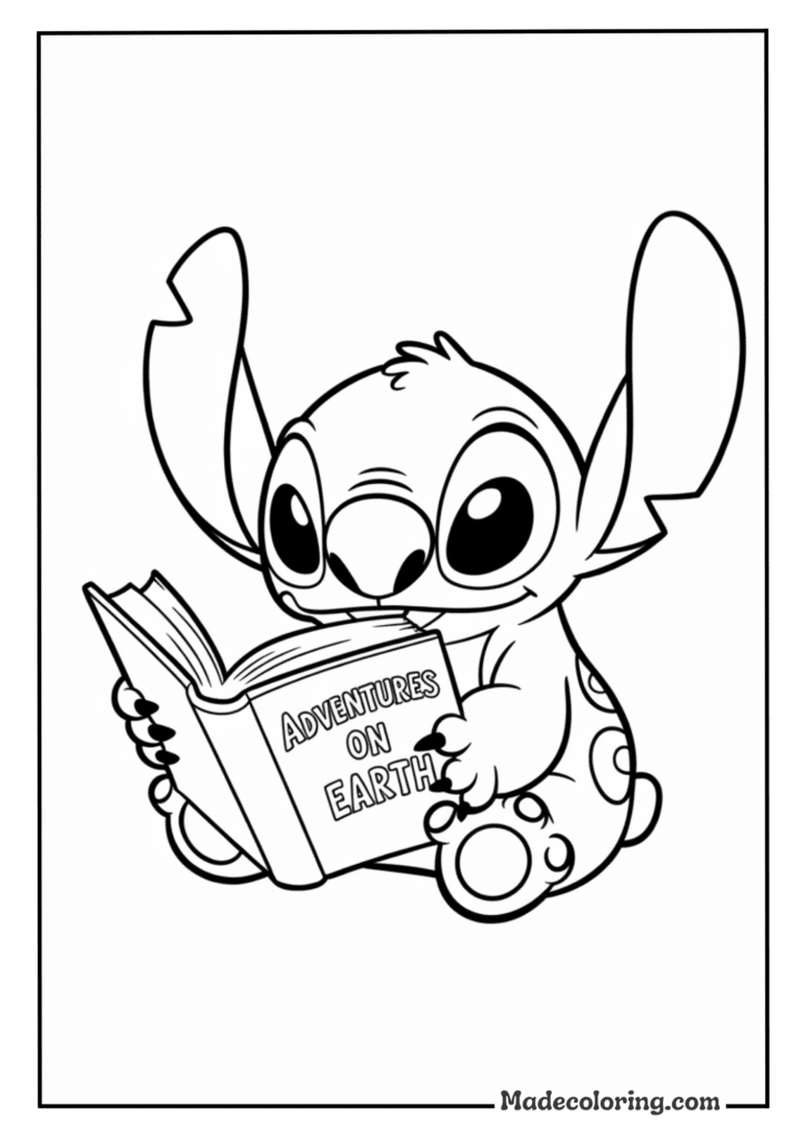 Stitch Reading Book
